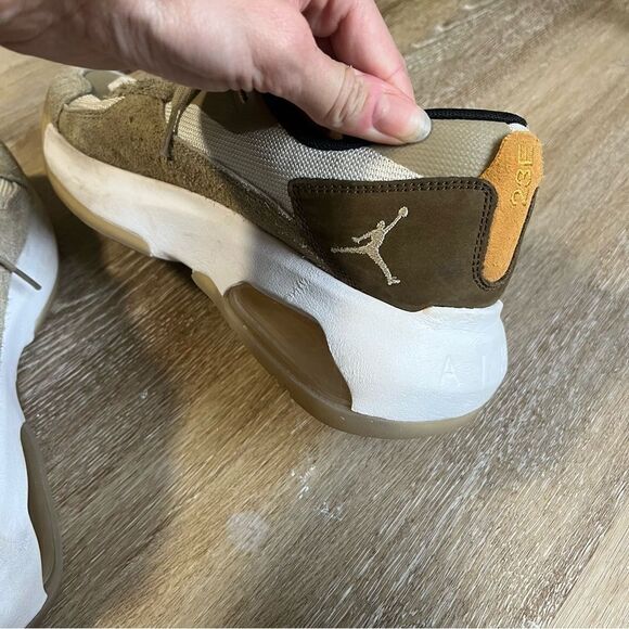 Nike Air Jordan 200E Khaki Suede Sneaker - Picture 5 of 11